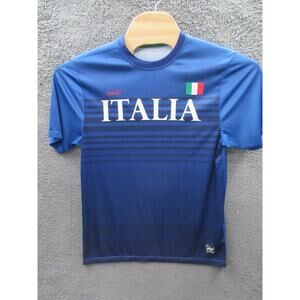 Italy Jersey Men's Blue Mitre Italia Soccer Football Club FC Sportswear Medium